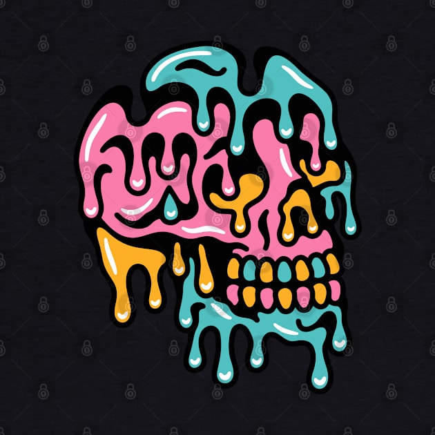 Skull drip slime by Bojes Art
